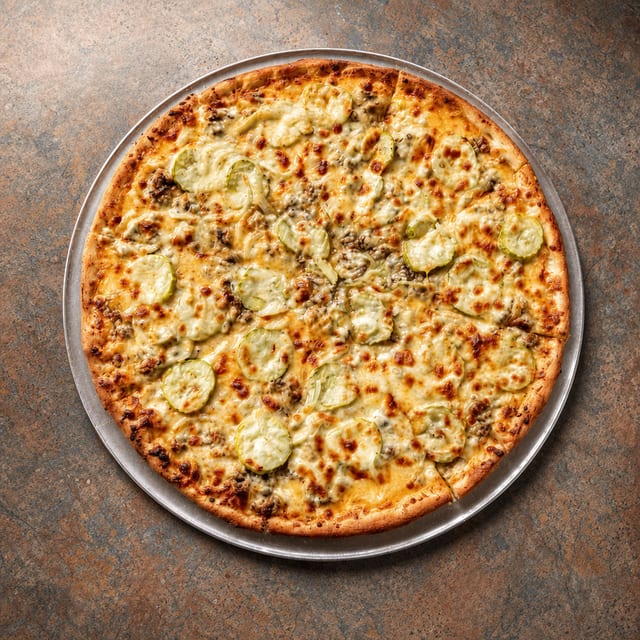 Cheeseburger Pizza.