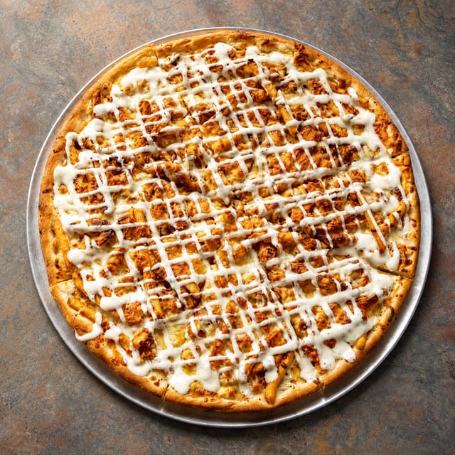 Loaded Fry Pizza.